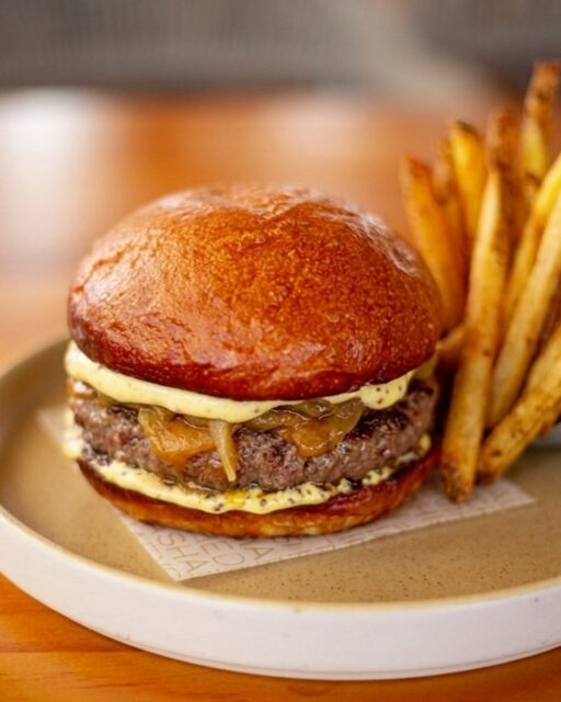 Not your average island burger. 🍔🔥

The Akasha Burger comes with Angus ground steak, caramelized onion, cheddar cheese, Dijonnaise, fried egg mayo, and hand-cut fries, all inside a toasted Japanese milk bun.

Want more? Add fried egg or house-smoked bacon slab… Yes, it’s worth it.

📲 Reservations recommended | reservations@akashabelize.com or entering the link in our bio
🛥 Boat pickup available from @arunaresortandvillas Dock

.
.
.

#AkashaBelize #BurgerNight #SanPedroBelize #AkashaExperience