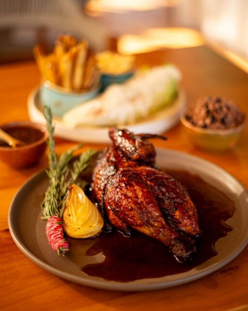 🍗🔥 Our Roasted Half Chicken: golden, crisp-skinned, and slow-roasted until tender and juicy, served with island sides that make it a plate worth staying for. Comfort food, the Akasha way.

Finished with chicken jus and served with fries, mac & cheese, and a loaded romaine salad, plus aromatic herbs and roasted onion for depth.

On our menu through August, before our September pause.
🌍 Reserve your table now through the link in bio.
.
.
.
#RoastedChicken #IslandComfort #AkashaBelize