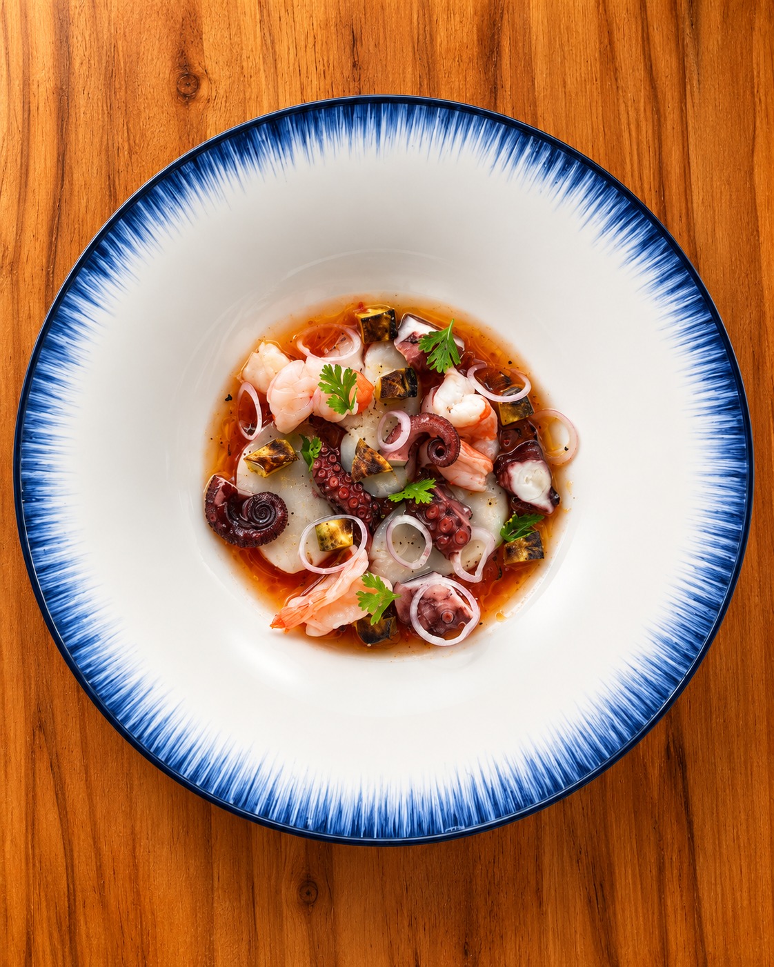 NEW on the October menu. 👀🍽️

Introducing Seafood Cocktail: Mixed seafood with a chilled roasted tomato sauce, sweet chile, lime, cilantro, and plantain crisp.

One of the new dishes joining us this October. Taste it first!

📲 Reserve your seat | Link in bio
.
.
.
#AkashaBelize #NewMenu #seafoodcocktailakasha